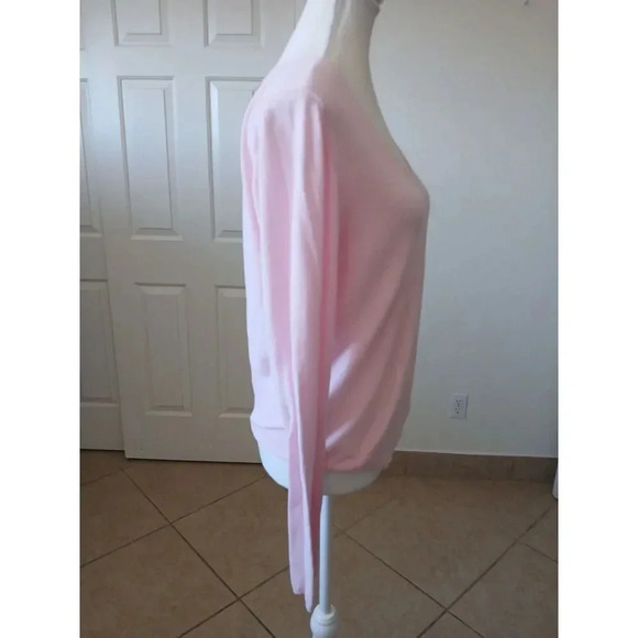 Gap Womens Ligth Sweater Size Large Pink Long Sleeve Round Neck - Picture 2 of 16